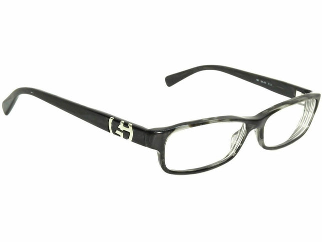 Armani Women's Eyeglasses GA 473 PMQ Black Marble/Silver Rectangular Frame Italy 54[]14 140