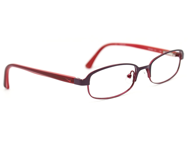 Nike Women's Eyeglasses 5554 515 Purple/Burgundy Oval Frame 49[]17 135