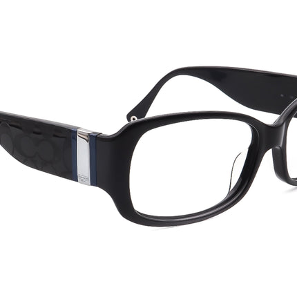 Coach Women's Sunglasses Jenni S469 Black Rectangular 58 mm