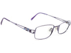 Charmant Women's Eyeglasses AR16316 Aristar Color-577 Purple Rectangular Metal Frame 49[]18 135