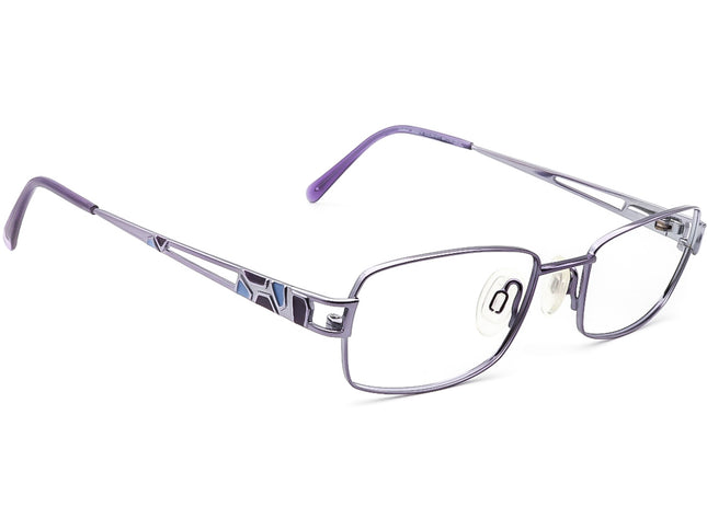 Charmant Women's Eyeglasses AR16316 Aristar Color-577 Purple Rectangular Metal Frame 49[]18 135