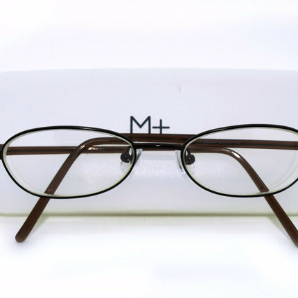 M+ Eyeglasses Mod1082 Coppery Brown Oval Metal Frame 49[]17 135