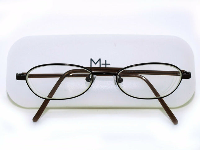 M+ Eyeglasses Mod1082 Coppery Brown Oval Metal Frame 49[]17 135