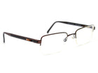 Daniel Swarovski Eyeglasses S162 40 6052 Brown/Black Half Rim Frame Austria 51[]21 135