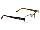 Bvlgari Women's Eyeglasses 1005 103 Brown/Silver Half Rim Frame Italy 54[]19 140