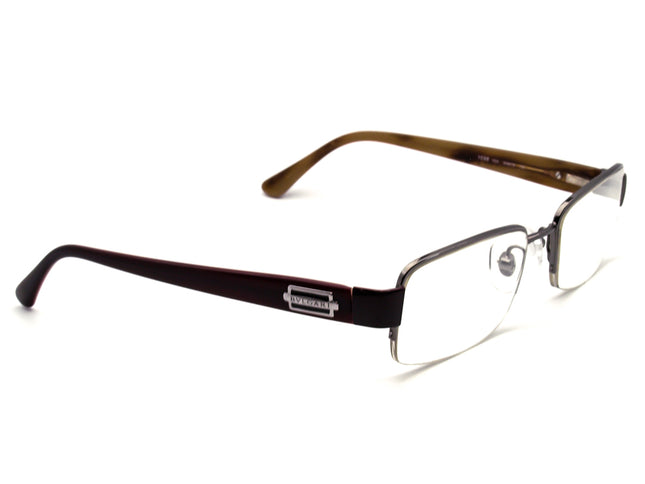 Bvlgari Women's Eyeglasses 1005 103 Brown/Silver Half Rim Frame Italy 54[]19 140