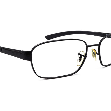 Ray-Ban Sunglasses RB 3430 002 Black Rectangular Metal Italy 59 mm