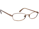Tory Burch Women's Eyeglasses TY1009 120 Light Brown Oval Metal Frame 51[]17 135