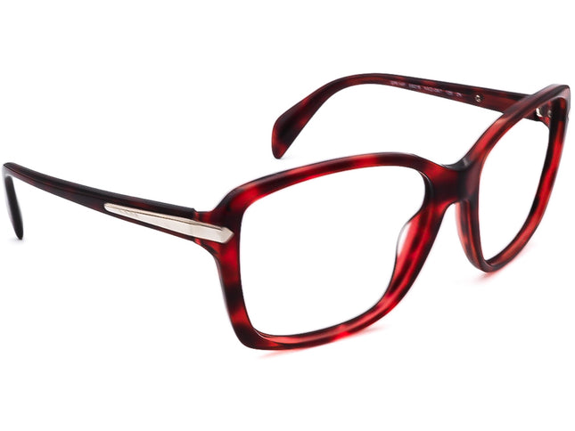 Prada Women's Sunglasses SPR 14P KAQ-0A7 Burgundy Tortoise Square Italy 59 mm