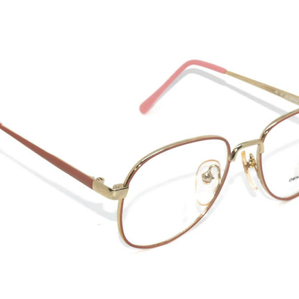 Zimco Women's Eyeglasses Stacey Gold & Rose Pink B-Shape Metal Frame 49[]16 125