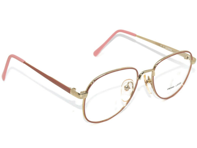 Zimco Women's Eyeglasses Stacey Gold & Rose Pink B-Shape Metal Frame 49[]16 125