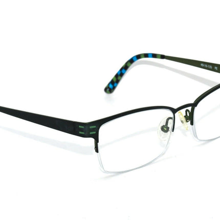 Kensie Women's Eyeglasses Fern Fern Green Half Rim Metal Frame null 49[]16 135 Handmade