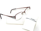 Charmant Eyeglasses Line Art Augusta Buchman burgundy Burgundy Half Rim Frame Japan 52[]17 140