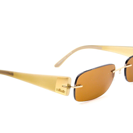 Silhouette Eyeglasses 7599 20 6051 Gold/Honey Rimless Frame Austria 54[]19 140