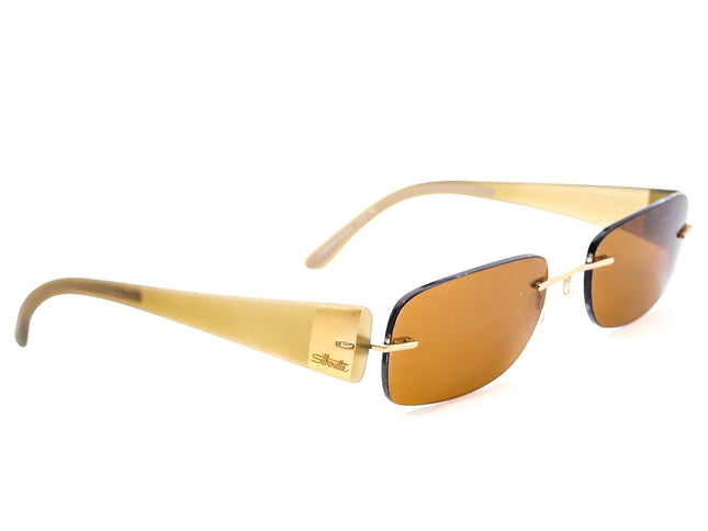 Silhouette Eyeglasses 7599 20 6051 Gold/Honey Rimless Frame Austria 54[]19 140