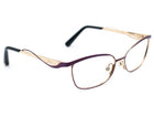 Christian Dior Women's Eyeglasses CD3784 G8E Purple Gold Rectangular Metal Frame Italy 55[]15 140
