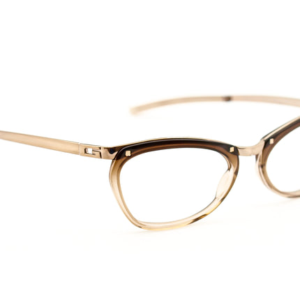 Gucci Women's Sunglasses GG 2704/S MB9 Transparent Brown & Gold Oval Italy 52 mm