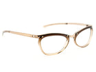 Gucci Women's Sunglasses GG 2704/S MB9 Transparent Brown & Gold Oval Italy 52 mm