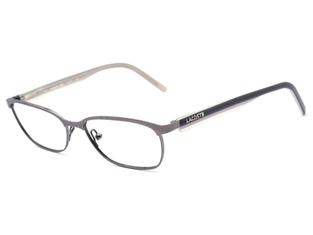 Lacoste Women's Eyeglasses L2145 033 Gunmetal/Black/Clear B-Shape Frame 52[]15 135