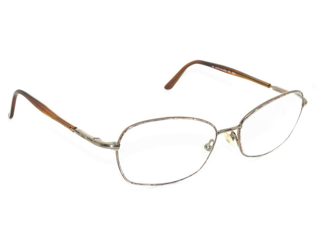 Safilo Women's Eyeglasses Elasta 4781 ZL6 Multi-Color - Gold Metal Frame has a Tortoise pattern on the front of the frame. Oval Frame Italy 54[]16 130