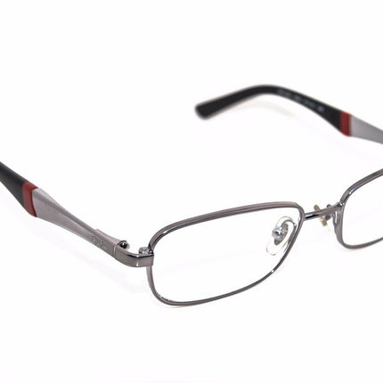 Ray-Ban Kids' Eyeglasses RB 1026 4008 Silver/Red/Black Rectangular Metal Frame 47[]16 125