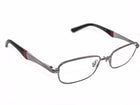 Ray-Ban Kids' Eyeglasses RB 1026 4008 Silver/Red/Black Rectangular Metal Frame 47[]16 125