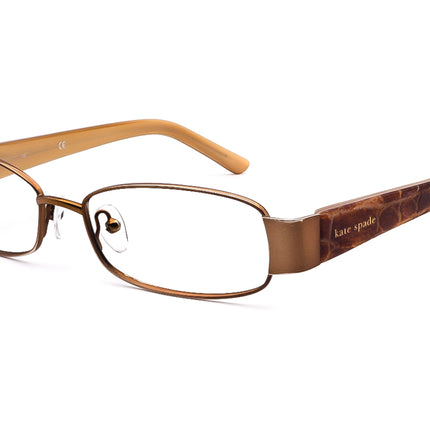 Kate Spade Women's Eyeglasses Fatima 0UJ6 Brown Rectangular Frame 53[]16 135