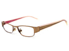 Kate Spade Women's Eyeglasses Marissa J166 Brown/Clear/Pink Browline Frame 48[]18 135