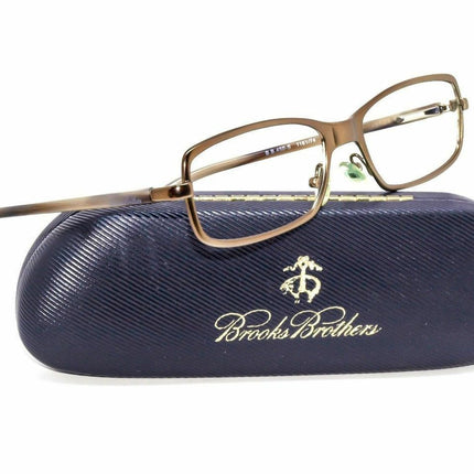 Brooks Brothers Eyeglasses BB 450-S 1161/74 Bronze Rectangular Metal Frame 55[]17 135
