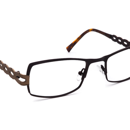 Jean Lafont Women's Eyeglasses Florence 597 Dark Brown Rectangular Frame France 52[]19 135