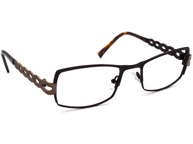 Jean Lafont Women's Eyeglasses Florence 597 Dark Brown Rectangular Frame France 52[]19 135