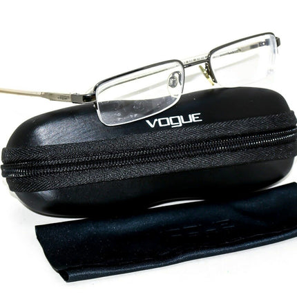 Vogue Women's Eyeglasses VO 3468 548 Silver/Clear Half Rim Frame Italy 51[]19 140