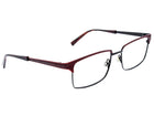 Jean Lafont Eyeglasses Open 165 Black/Red Chevrons Rectangular Metal Frame France 54[]17 135