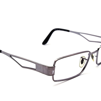 Ray-Ban Men's Eyeglasses RB 6166 2553 Gray Rectangular Metal Frame 52[]17 135