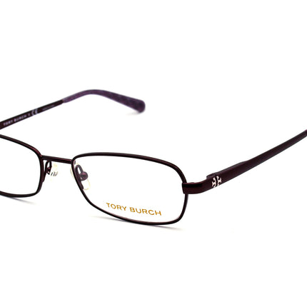 Tory Burch Women's Eyeglasses TY1014 126 Merlot Purple Rectangular Metal Frame 52[]17 135