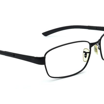 Ray-Ban Sunglasses RB 3413 002 Black Rectangular Metal 59 mm