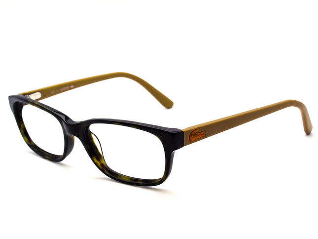 Lacoste Eyeglasses L3606 214 Tortoise & Brown Rectangular Frame 49[]16 130