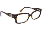 Fendi Women's Eyeglasses F851 214 Tortoise/Glitter Rectangular Frame Italy 51[]16 130