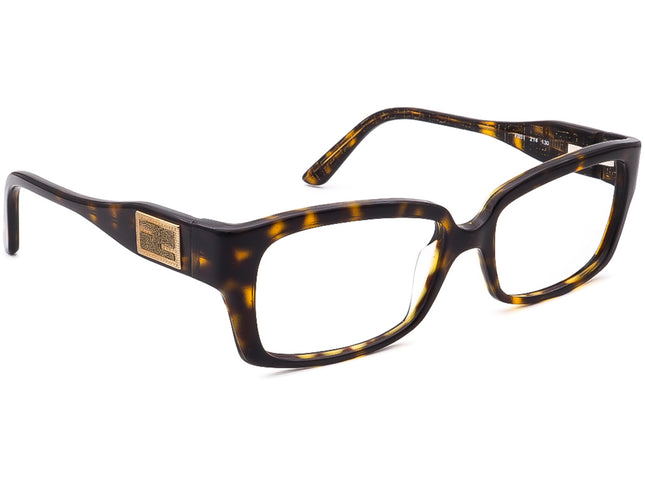 Fendi Women's Eyeglasses F851 214 Tortoise/Glitter Rectangular Frame Italy 51[]16 130