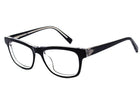 Nike Eyeglasses 5516 001 Black on Clear Rectangular Frame 46[]15 130