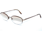 Saks Fifth Avenue Women's Eyeglasses S5A 151 FR4 Copper Rhinestones Half Rim Metal Frame 51[]17 135