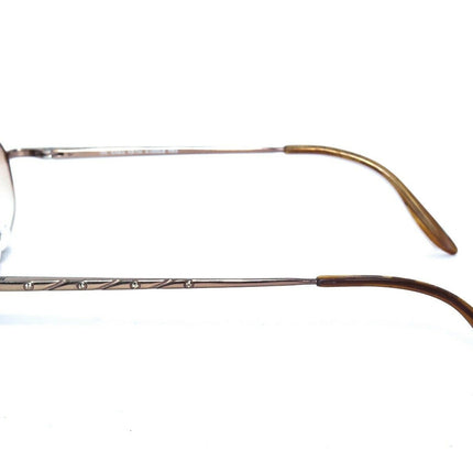 Saks Fifth Avenue Women's Eyeglasses S5A 151 FR4 Copper Rhinestones Half Rim Metal Frame 51[]17 135