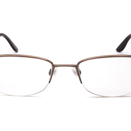 Charmant Women's Eyeglasses CH 10842 DO Pure Titanium Gold/Brown Half Rim Frame Japan 50[]18 135