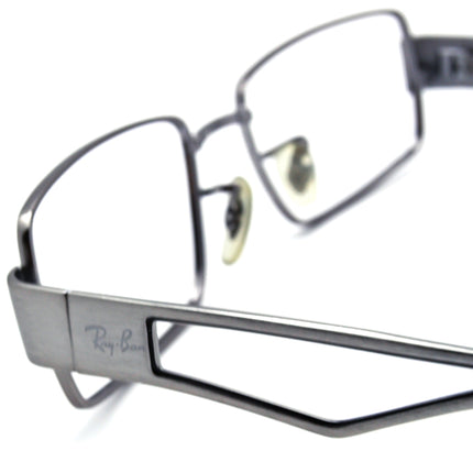 Ray-Ban Men's Eyeglasses RB 6166 2553 Gray Rectangular Metal Frame 52[]17 135