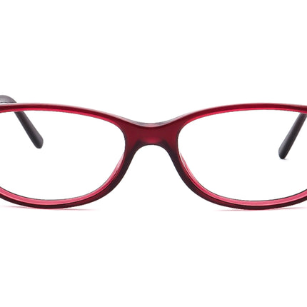 Burberry Women's Eyeglasses B2097 Burgundy Oval Frame Italy 52[]15 135