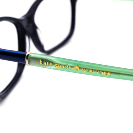 Kate Spade Women's Eyeglasses Catrina 0ERK Navy Blue/Mint Rectangular Frame 53[]15 135