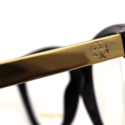 Tory Burch Women's Eyeglasses TY 2059 1265 Black/Gold Cat Eye Frame 51[]18 135