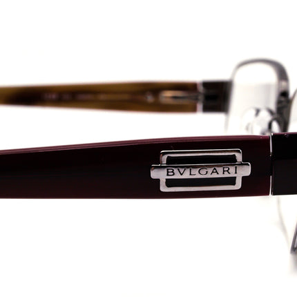 Bvlgari Women's Eyeglasses 1005 103 Brown/Silver Half Rim Frame Italy 54[]19 140