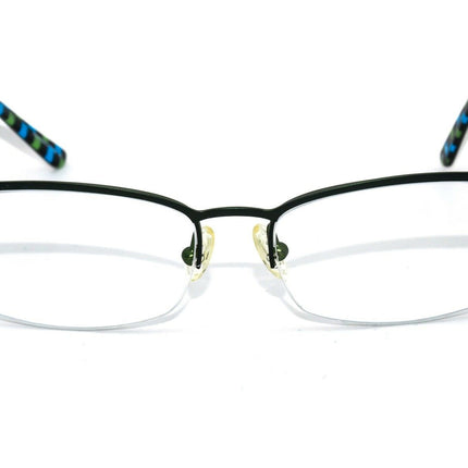 Kensie Women's Eyeglasses Fern Fern Green Half Rim Metal Frame null 49[]16 135 Handmade