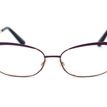 Christian Dior Women's Eyeglasses CD3784 G8E Purple Gold Rectangular Metal Frame Italy 55[]15 140